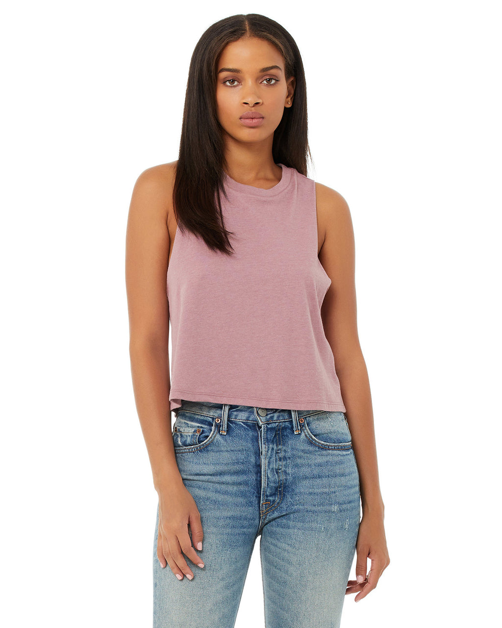 6682-Bella + Canvas Ladies' Racerback Cropped Tank